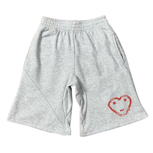 CARSICKO RED HEART SHORTS GREY CARSICKO RED HEART SHORTS GREY